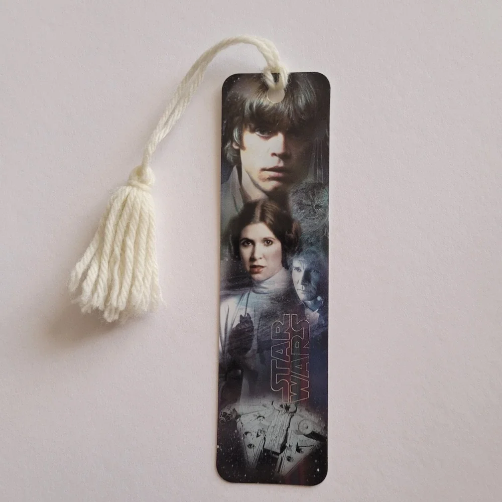 Vintage Y2K Star Wars Bookmark Millennium Falcon, Lucasfilm 00s 2002, CEBM-21288